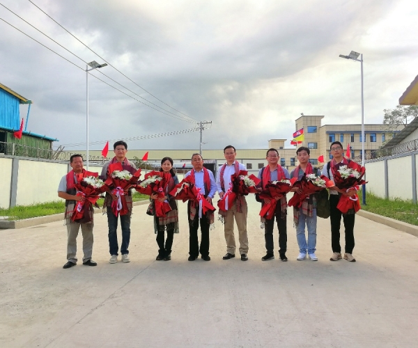 嘉兴市政协盛全生副主席一行调研豪门国际官网丝绸（柬埔寨）工业园